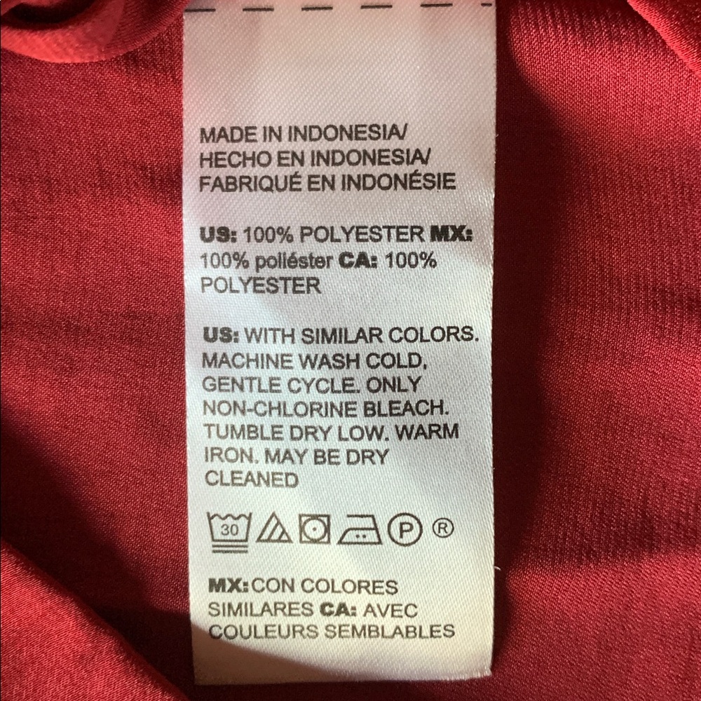 Chico’s womens burgundy blouse flowy drapey seems oversized size 00P - Picture 11 of 12